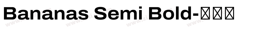 Bananas Semi Bold字体转换